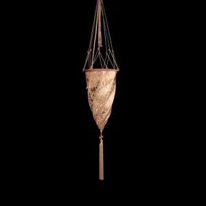 Fortuny Style Spiral Pendant In 7 Murano Glass Colours