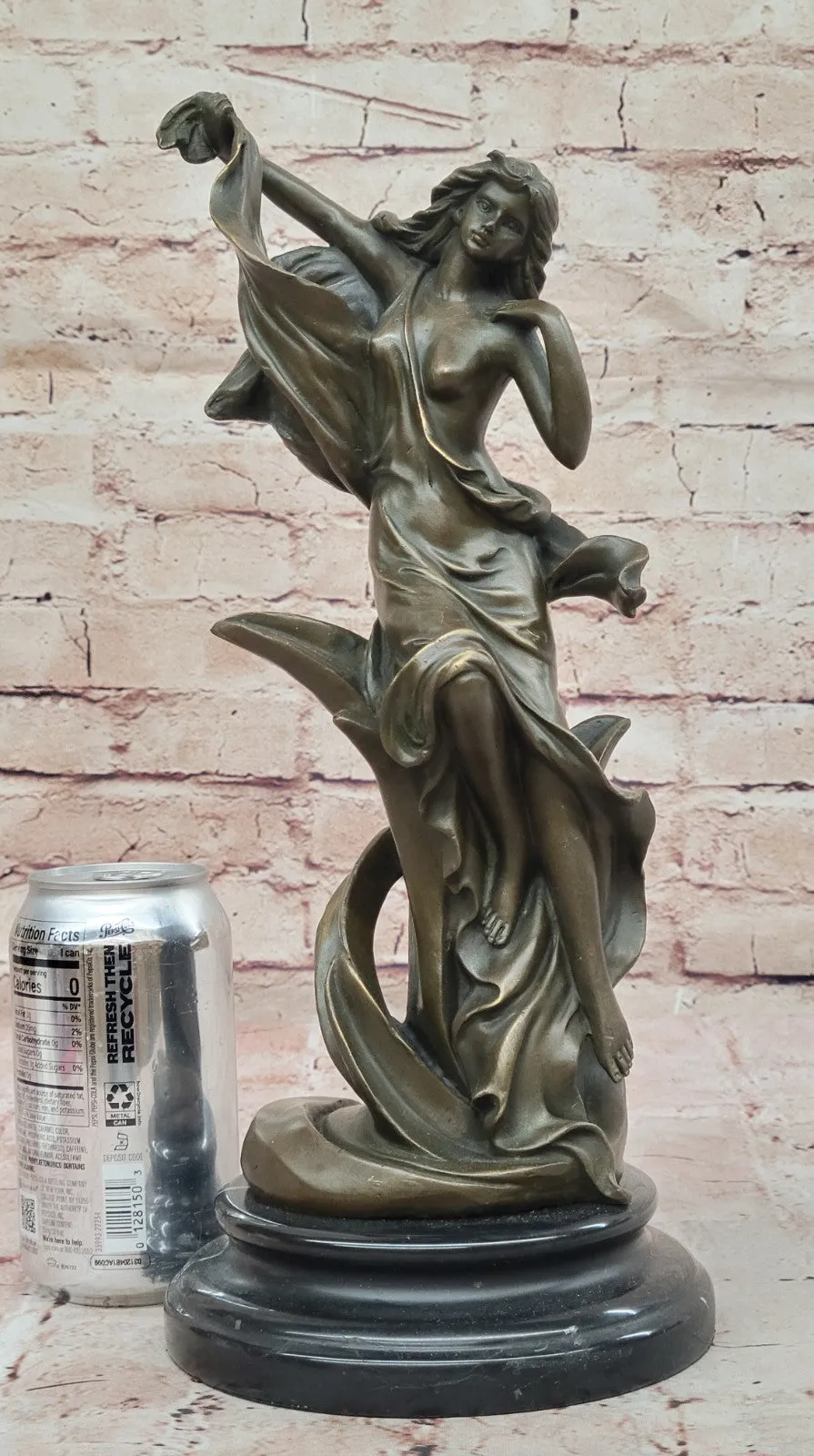 Genuine Bronze Sexy Woman Sculpture by Kassin – Maiden Figure for Office Decoration