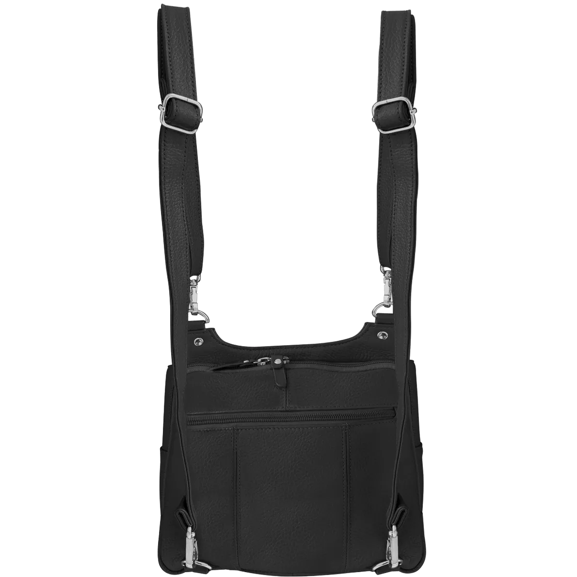Genuine Leather Crossbody Backpack