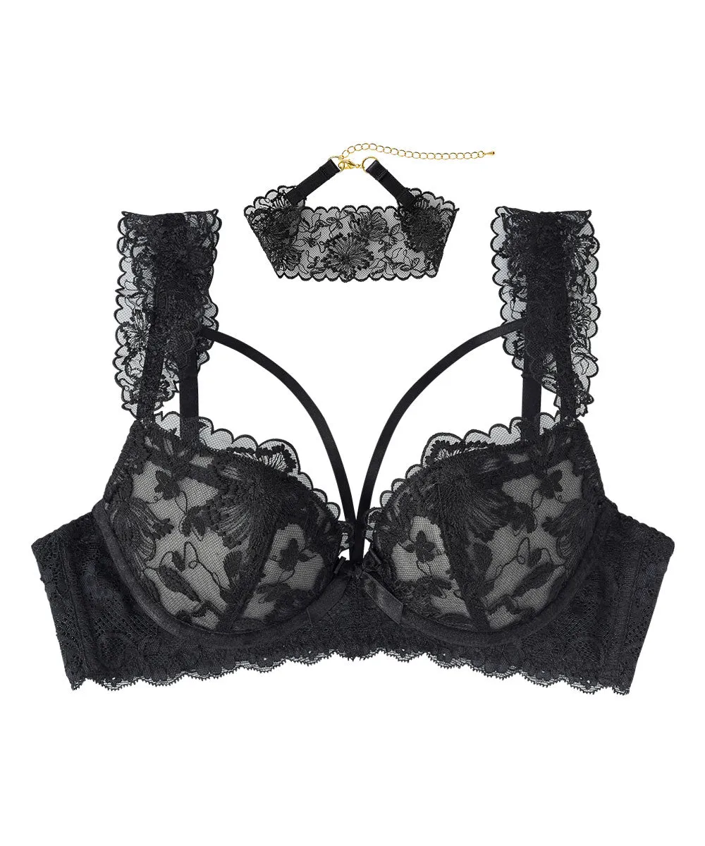 Gorgeous Embroidered Lace Bra