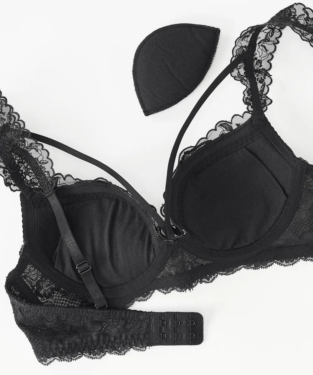 Gorgeous Embroidered Lace Bra