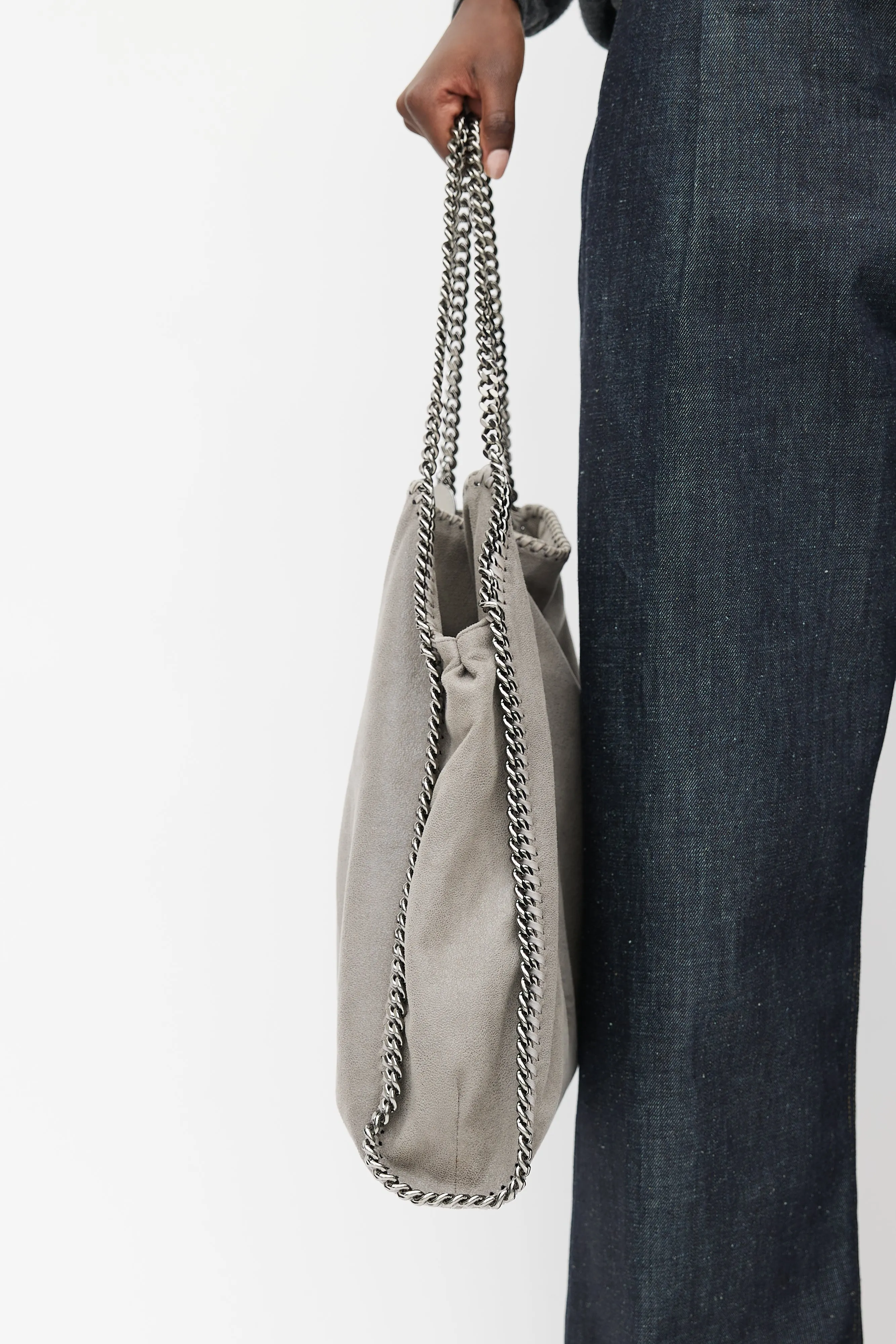 Grey & Silver Falabella Bag