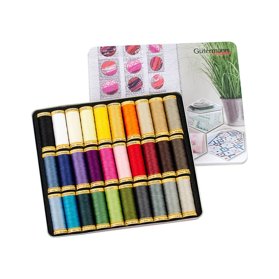Gutermann Cotton Thread Box - Set of 30