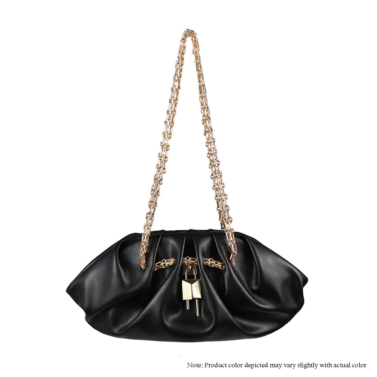 H-MIA DUMPLING BAG - BLACK PU
