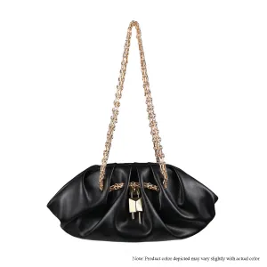 H-MIA DUMPLING BAG - BLACK PU