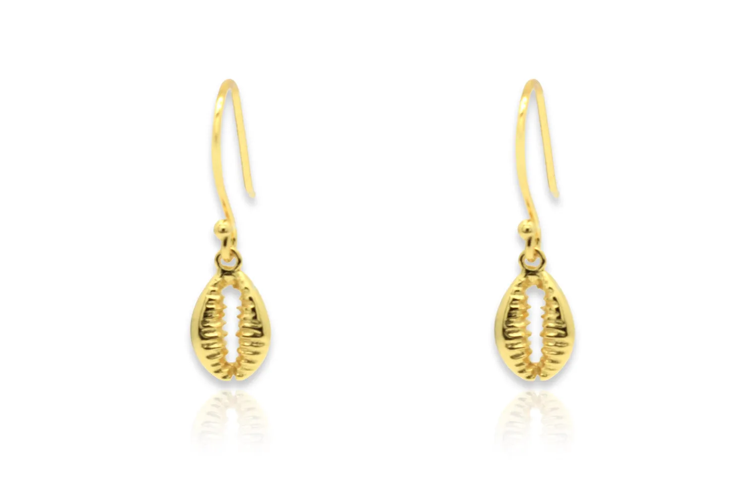 Holt Gold Shell Drop Earrings