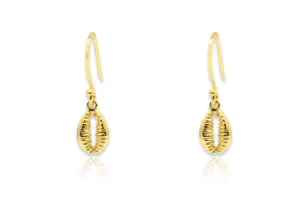 Holt Gold Shell Drop Earrings