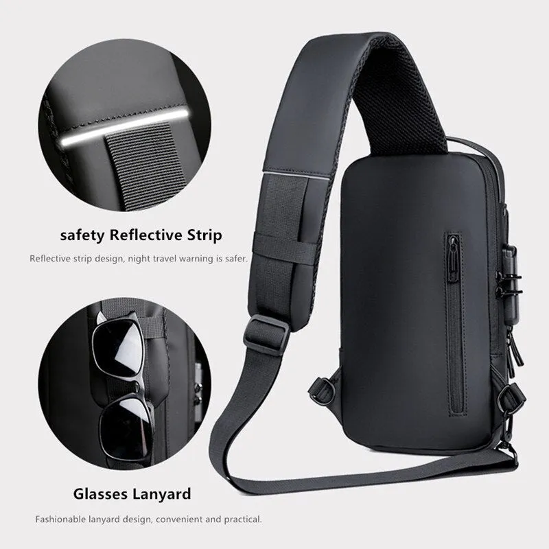 JEEP BULUO Brand High Quality  Chest Sling Bags for Men