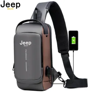 JEEP BULUO Brand High Quality  Chest Sling Bags for Men