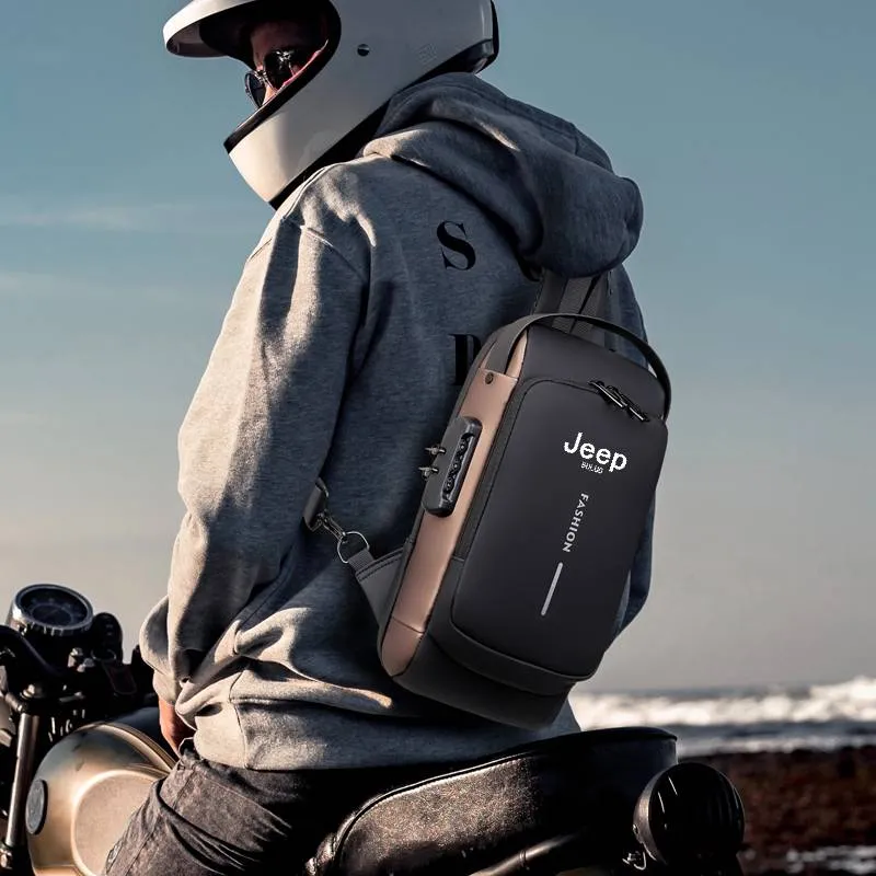 JEEP BULUO Brand High Quality  Chest Sling Bags for Men