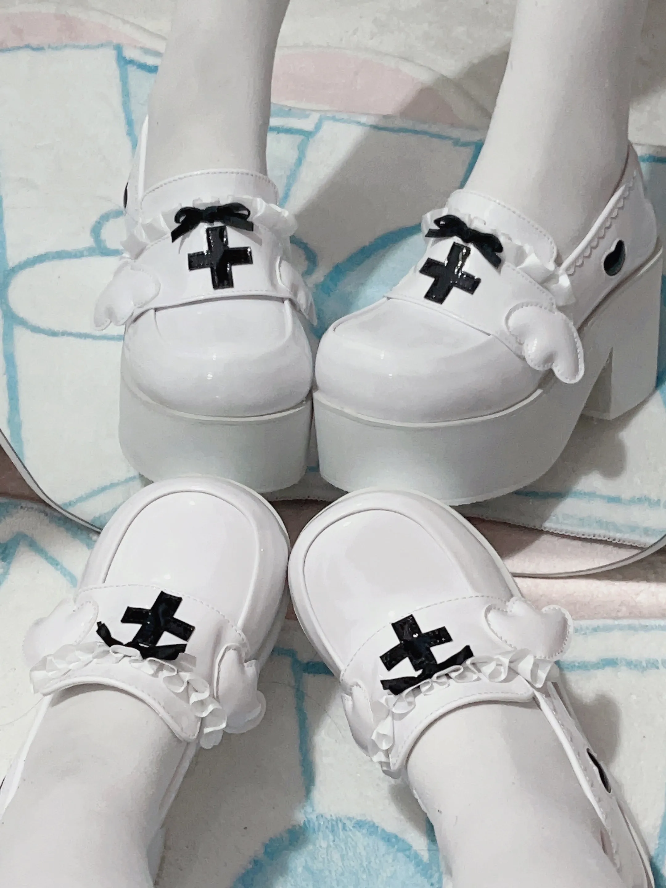 Kaikai Shoes Angel Lace Platform Medical