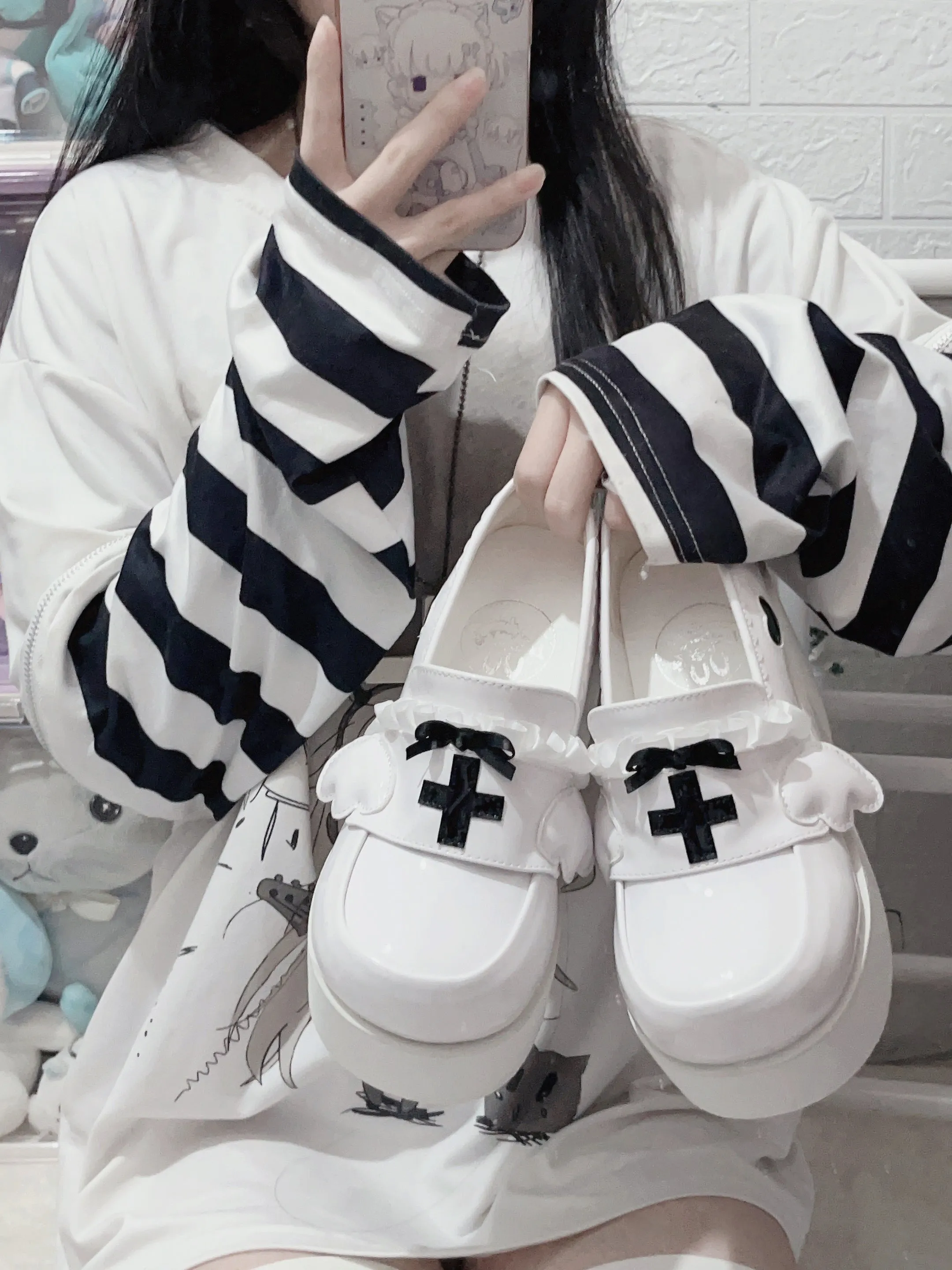 Kaikai Shoes Angel Lace Platform Medical