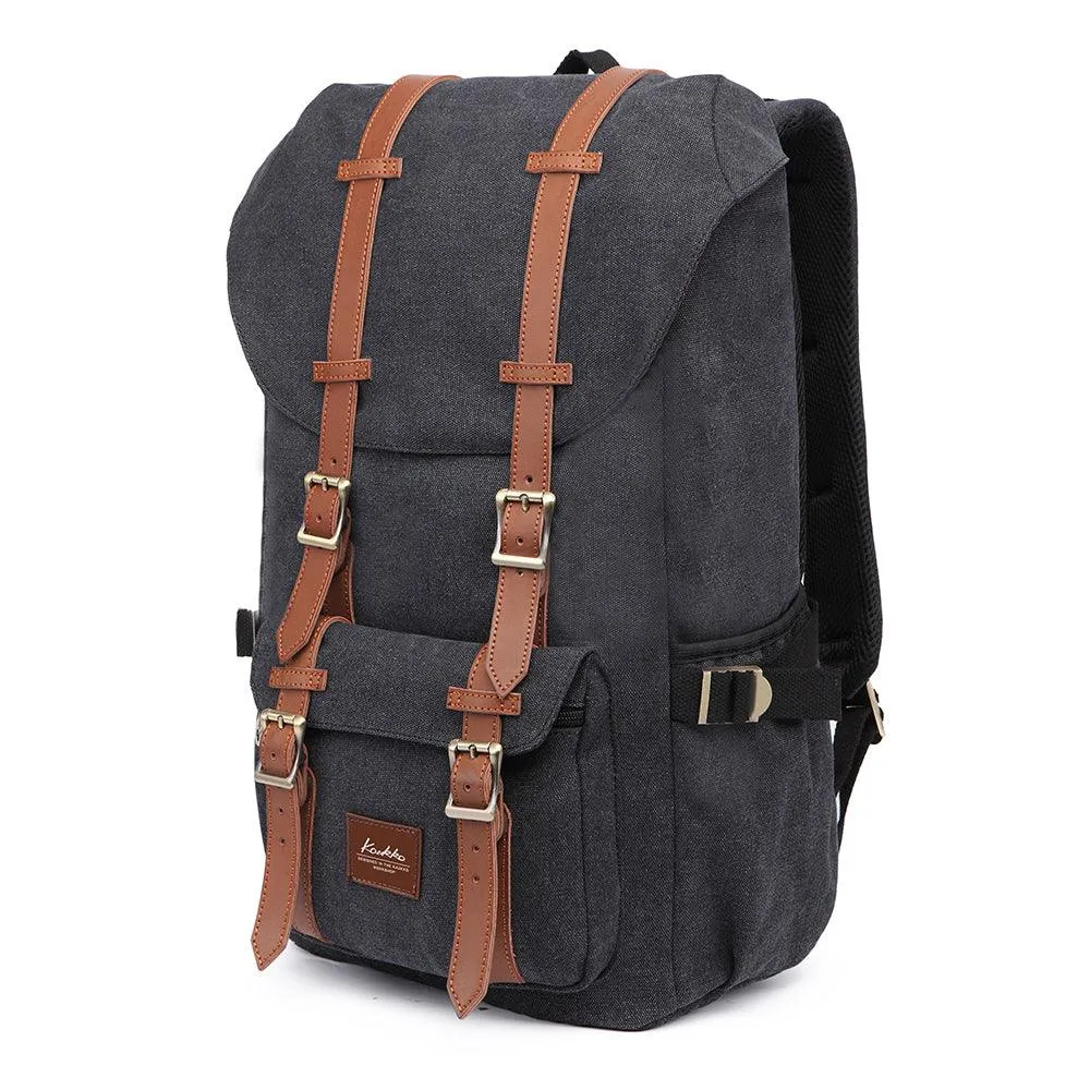 KAUKKO Backpack for city trips, E5-1 ( Black / 22L )