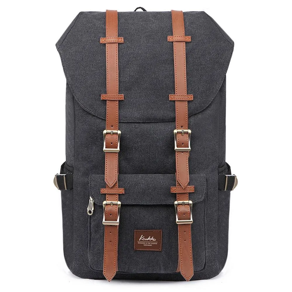 KAUKKO Backpack for city trips, E5-1 ( Black / 22L )