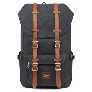 KAUKKO Backpack for city trips, E5-1 ( Black / 22L )