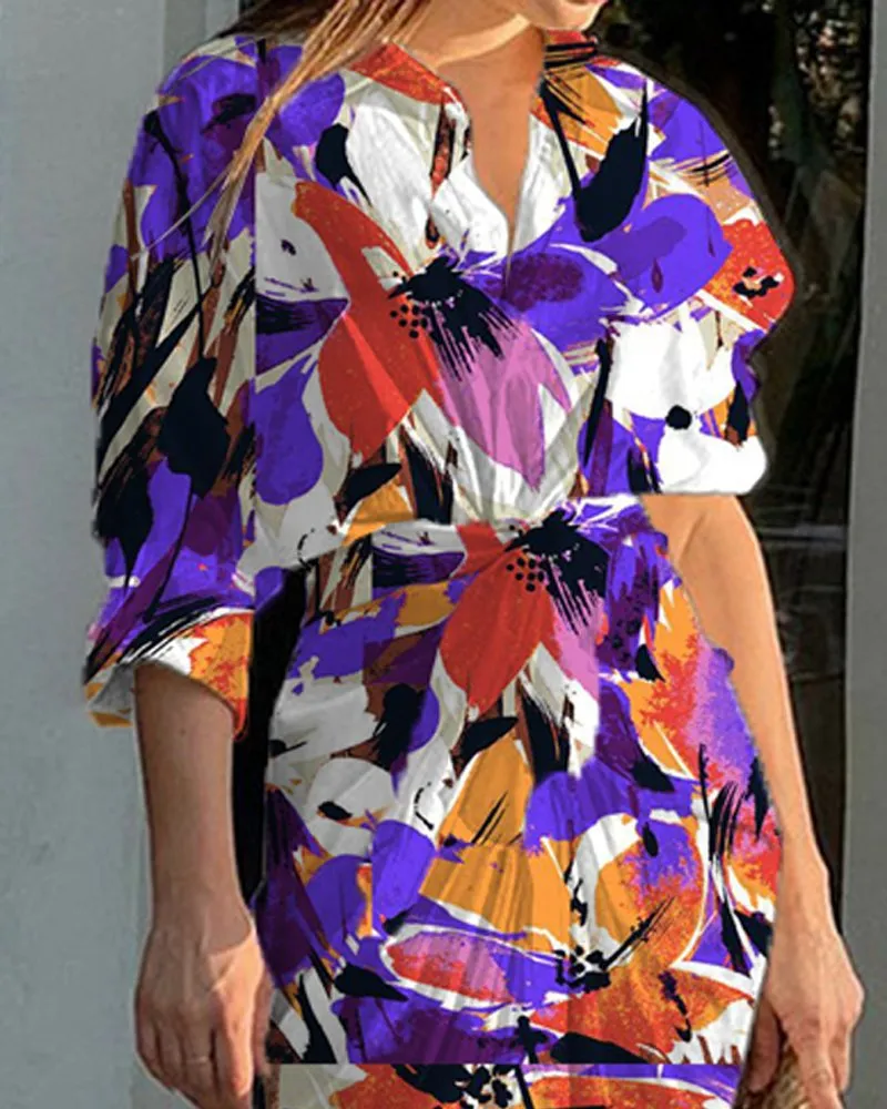 Lapel Chic Shirt Dress
