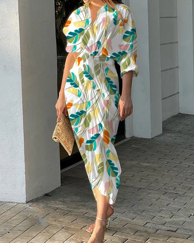 Lapel Chic Shirt Dress