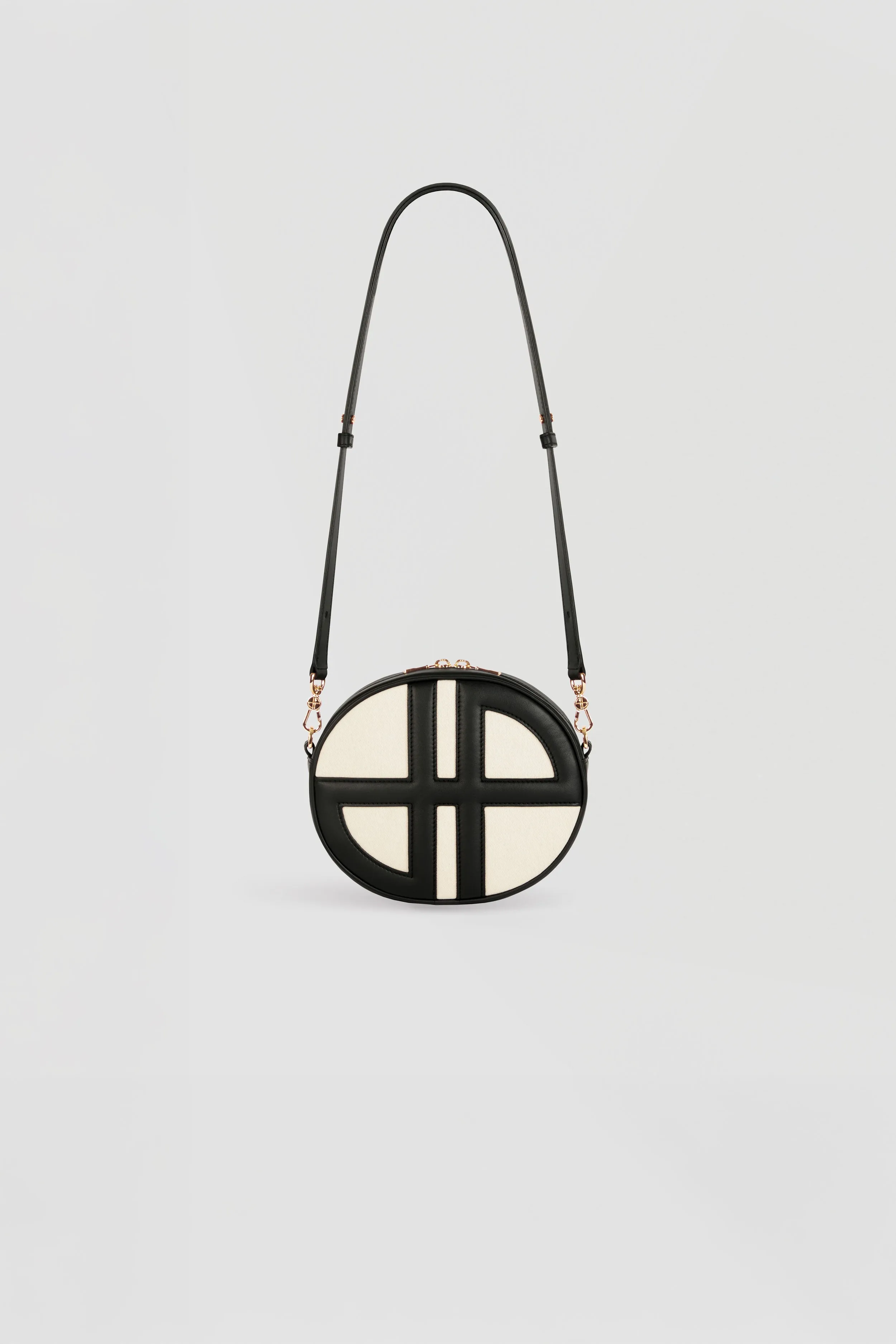 Le JP bag in leather and recycled cotton