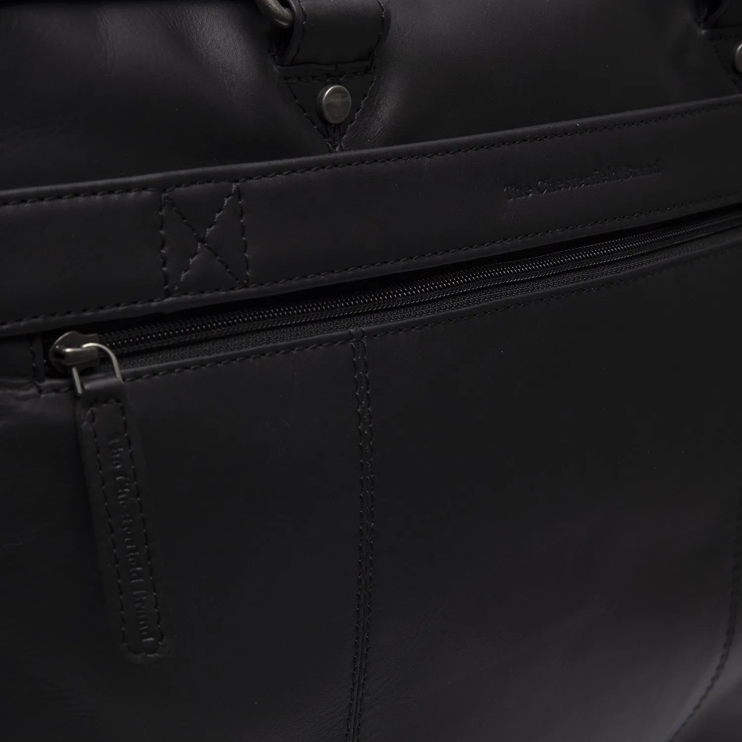 Leather Laptop Bag Black Boston