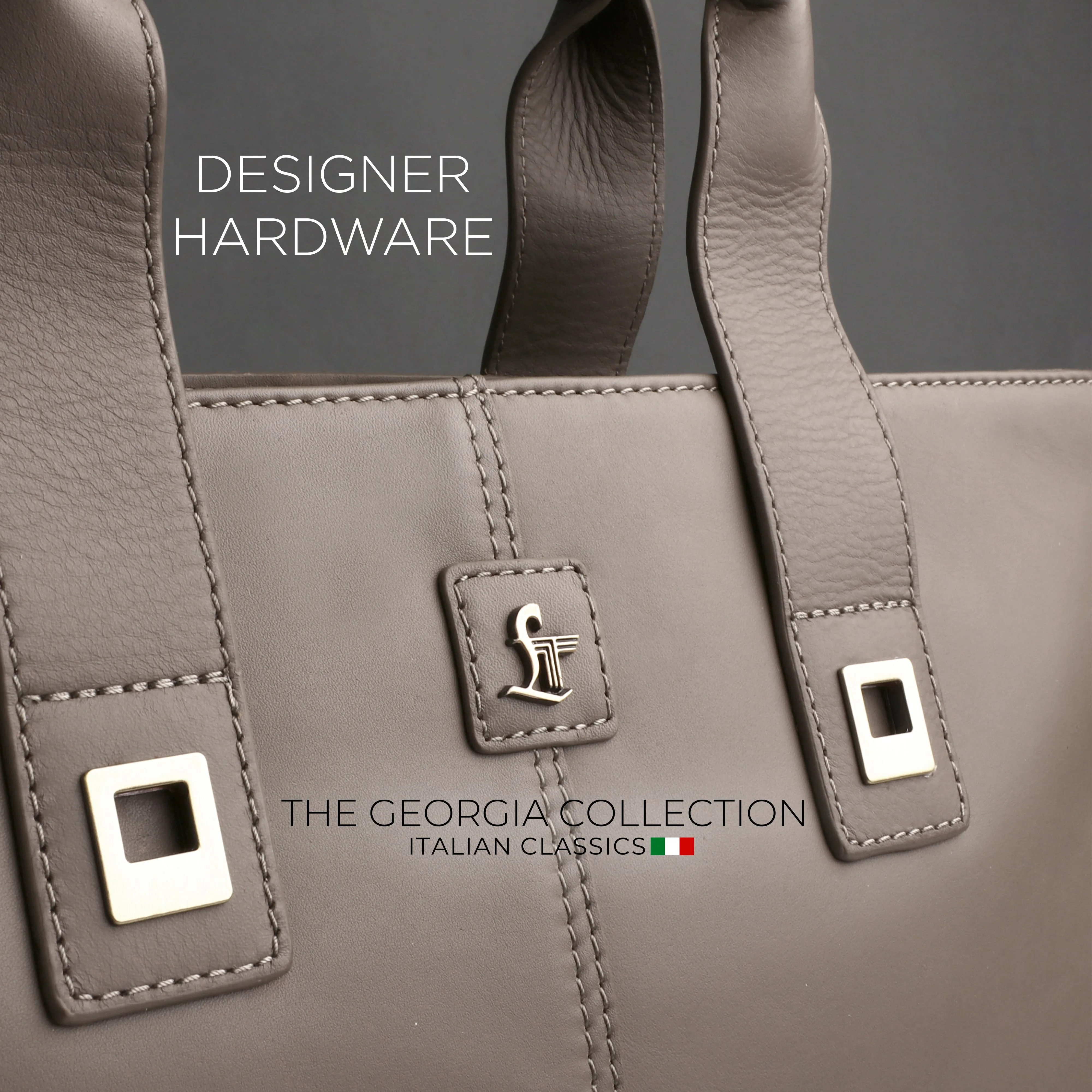 Luxury Corporate Diwali Gift | Georgia Collection | Leather Laptop Bag for Office | Colour - Beige