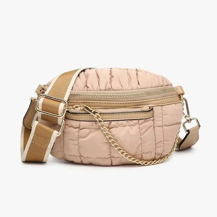 Mabel Quilted Nylon Belt Bag w/ Guitar Strap