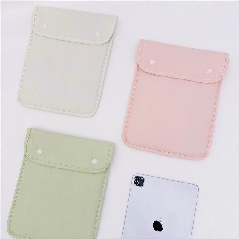 Macaron Color Tablet Case 13 14 Inch Laptop Bag, iPad Sleeve