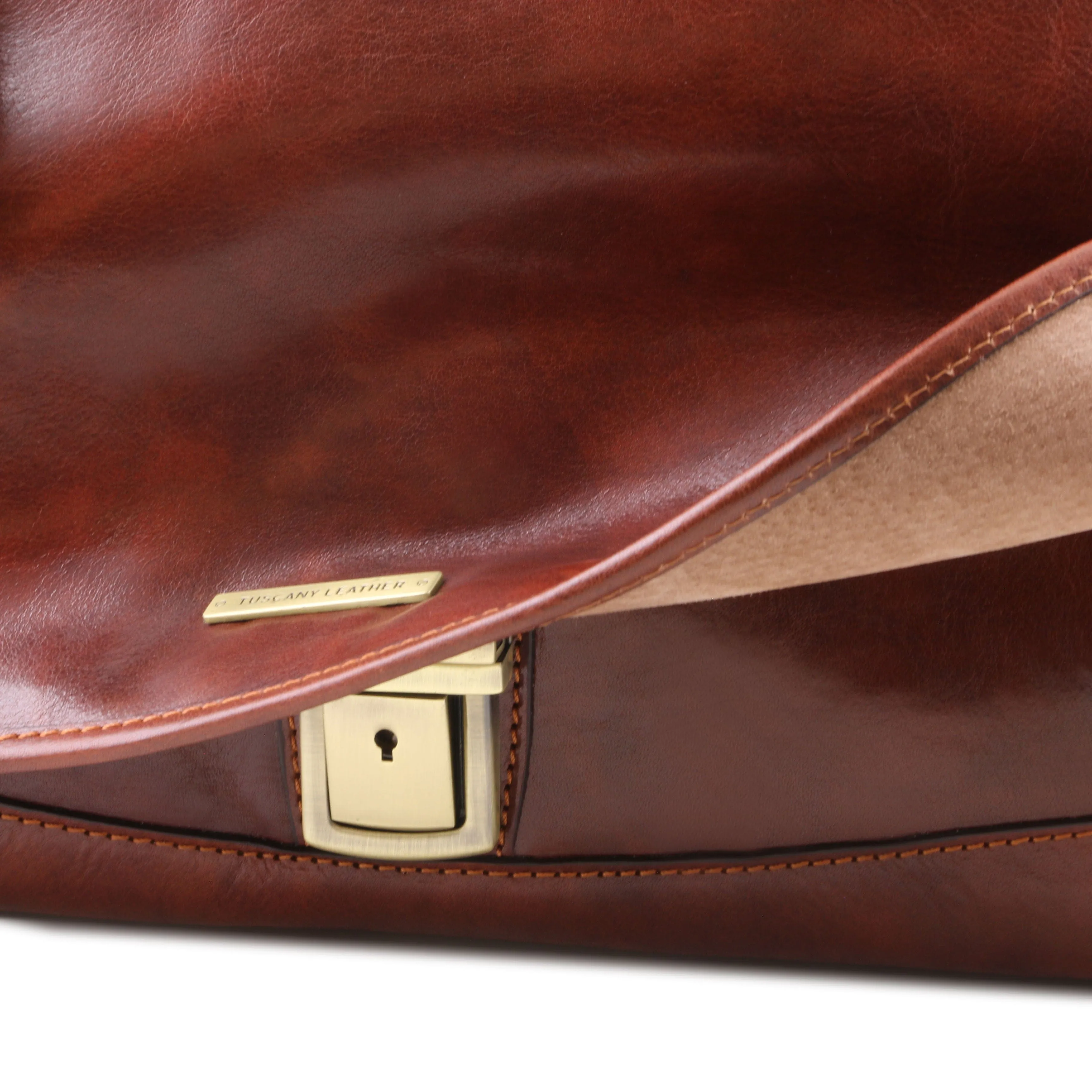 Mantova - Leather multi compartment TL SMART briefcase with flap | TL142068 messenger bag