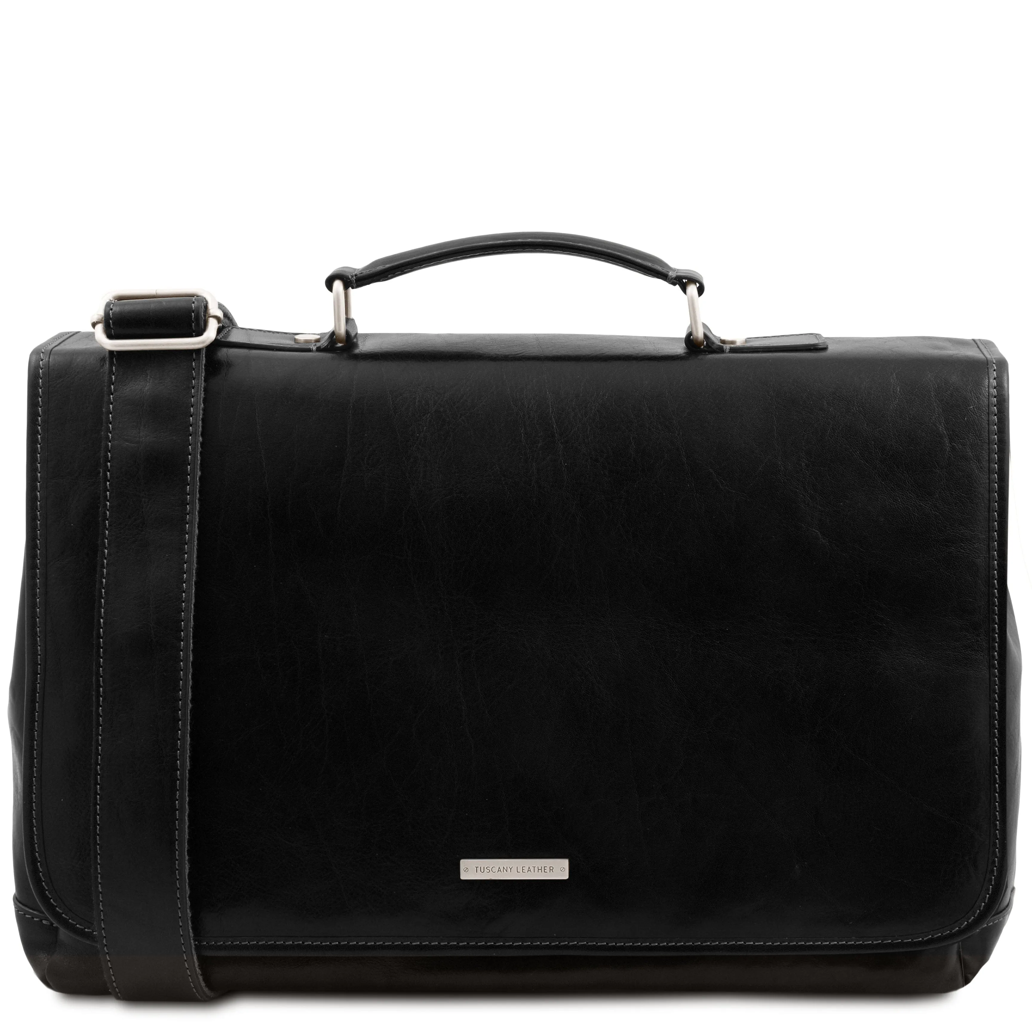 Mantova - Leather multi compartment TL SMART briefcase with flap | TL142068 messenger bag