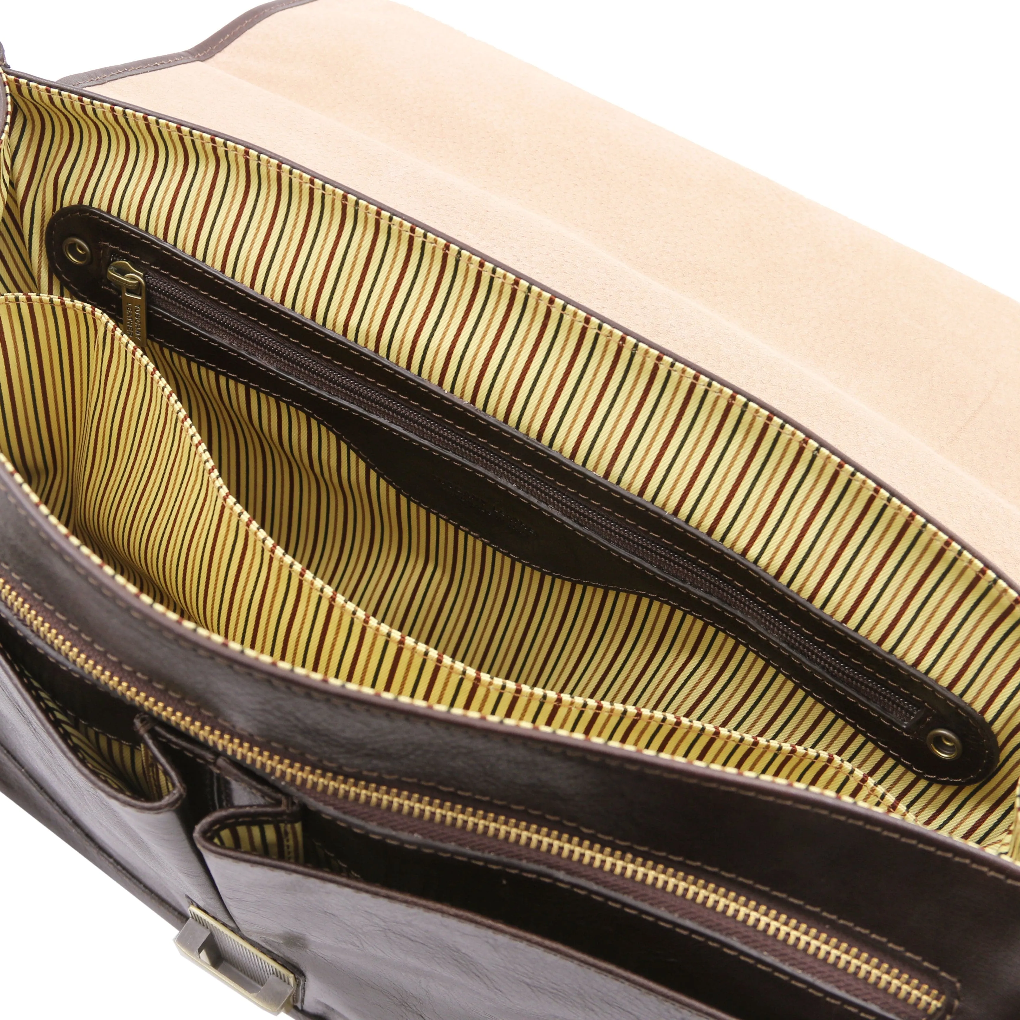 Mantova - Leather multi compartment TL SMART briefcase with flap | TL142068 messenger bag