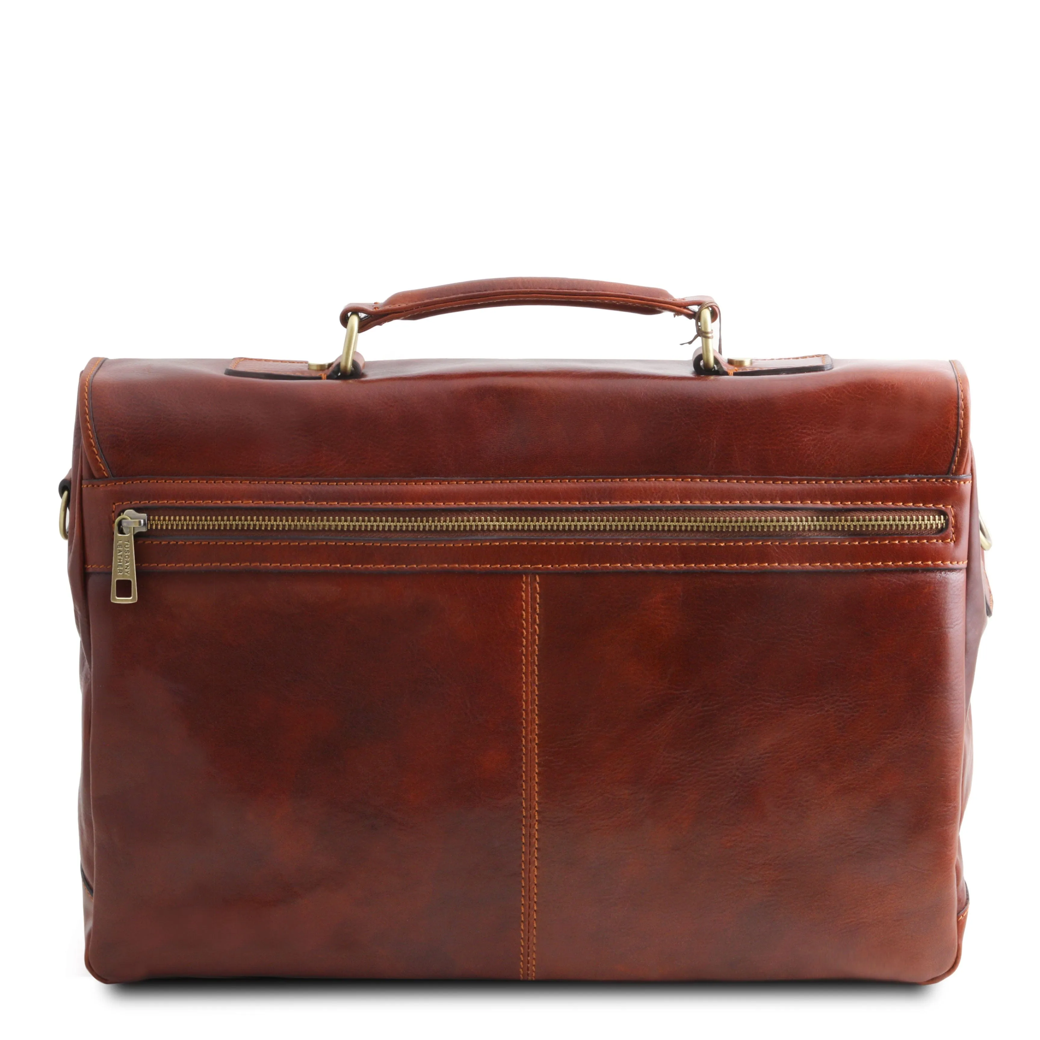Mantova - Leather multi compartment TL SMART briefcase with flap | TL142068 messenger bag