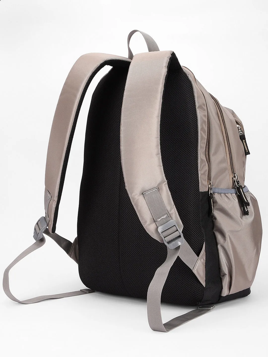 Men's Cream Water Repellent Laptop Backpack with adjustable shoulder strap