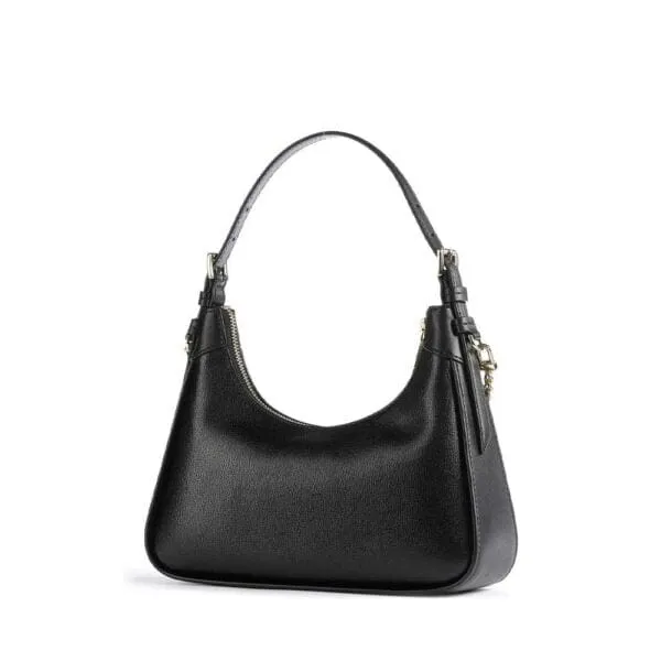 Michael Kors Wilma Medium Leather Shoulder Bag Black