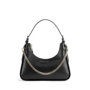 Michael Kors Wilma Medium Leather Shoulder Bag Black