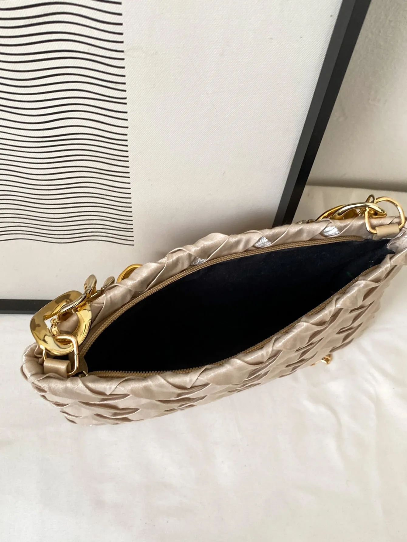 Minimalist Chain Strap Square Bag