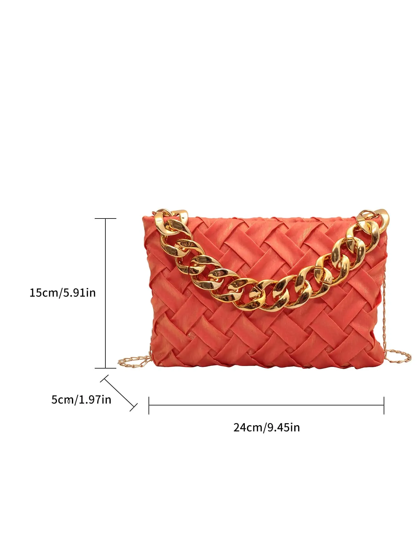 Minimalist Chain Strap Square Bag