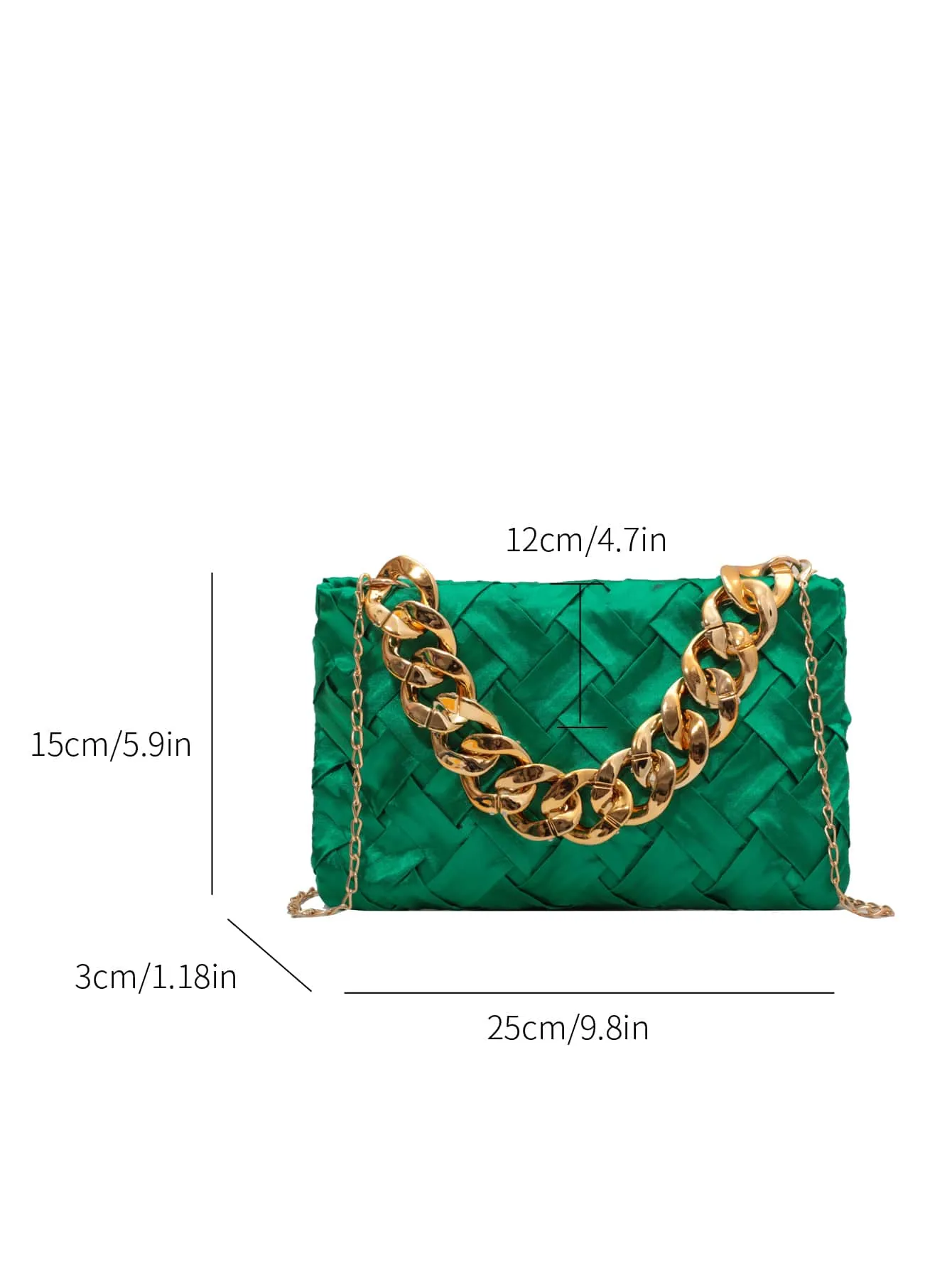 Minimalist Chain Strap Square Bag