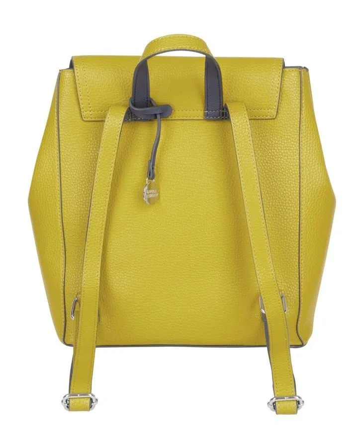 Mustard Yellow Front Pocket Backpack
