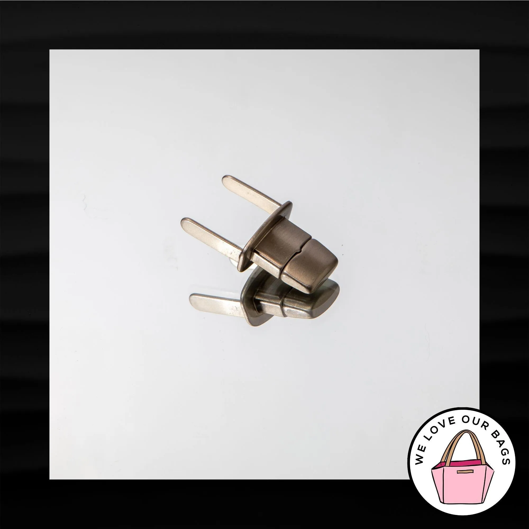 NEW COACH TURNLOCK SILVER NICKEL REPLACEMENT HARDWARE FOR WALLET BAG PURSE TOTE