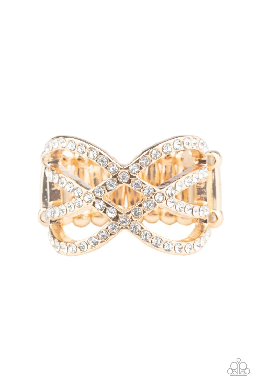 Open Door Jewelry - Cross Action Couture - Gold Ring - Paparazzi Accessories