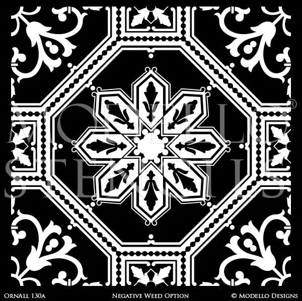 OrnAll130A Custom Vinyl Stencil