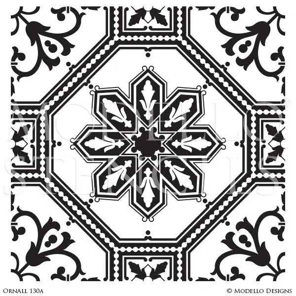 OrnAll130A Custom Vinyl Stencil