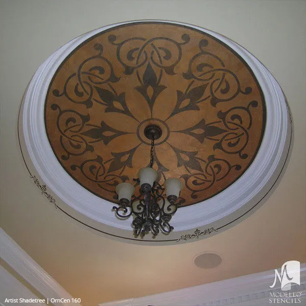 OrnCen160 Custom Medallion Stencil
