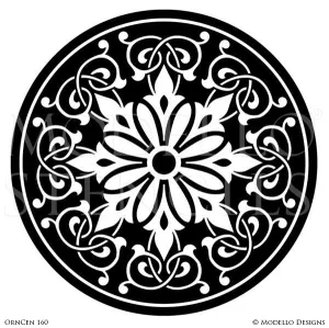 OrnCen160 Custom Medallion Stencil