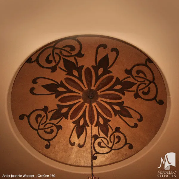 OrnCen160 Custom Medallion Stencil