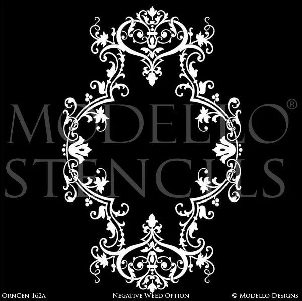 OrnCen162a Custom Medallion Stencil
