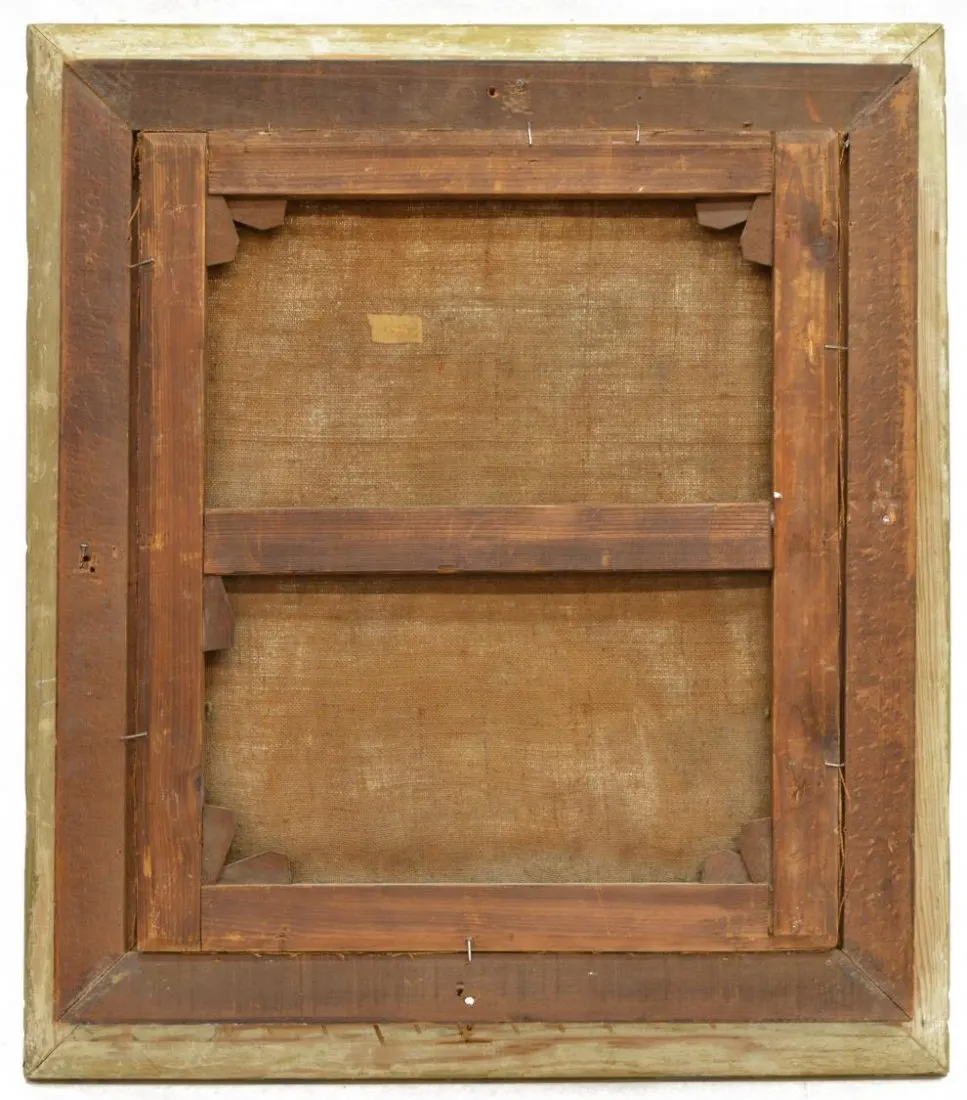 PAINTING, VIEW OF VENICE, GILDED FRAME 19th Century
