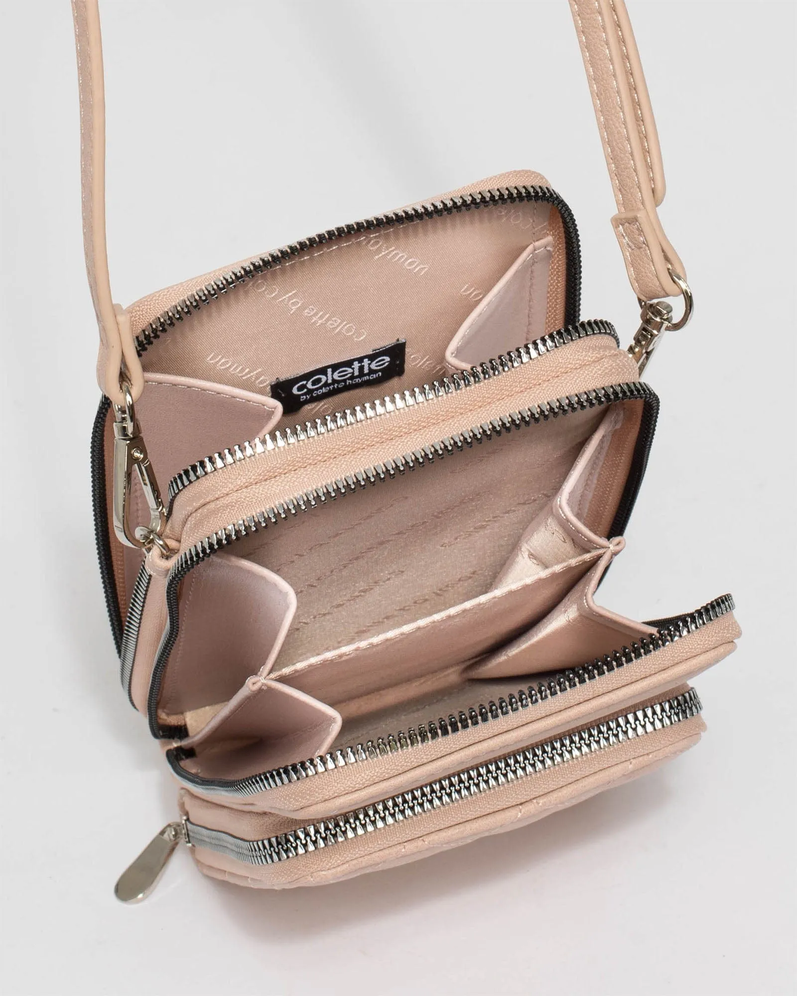 Pink Koni Phone Crossbody Bag