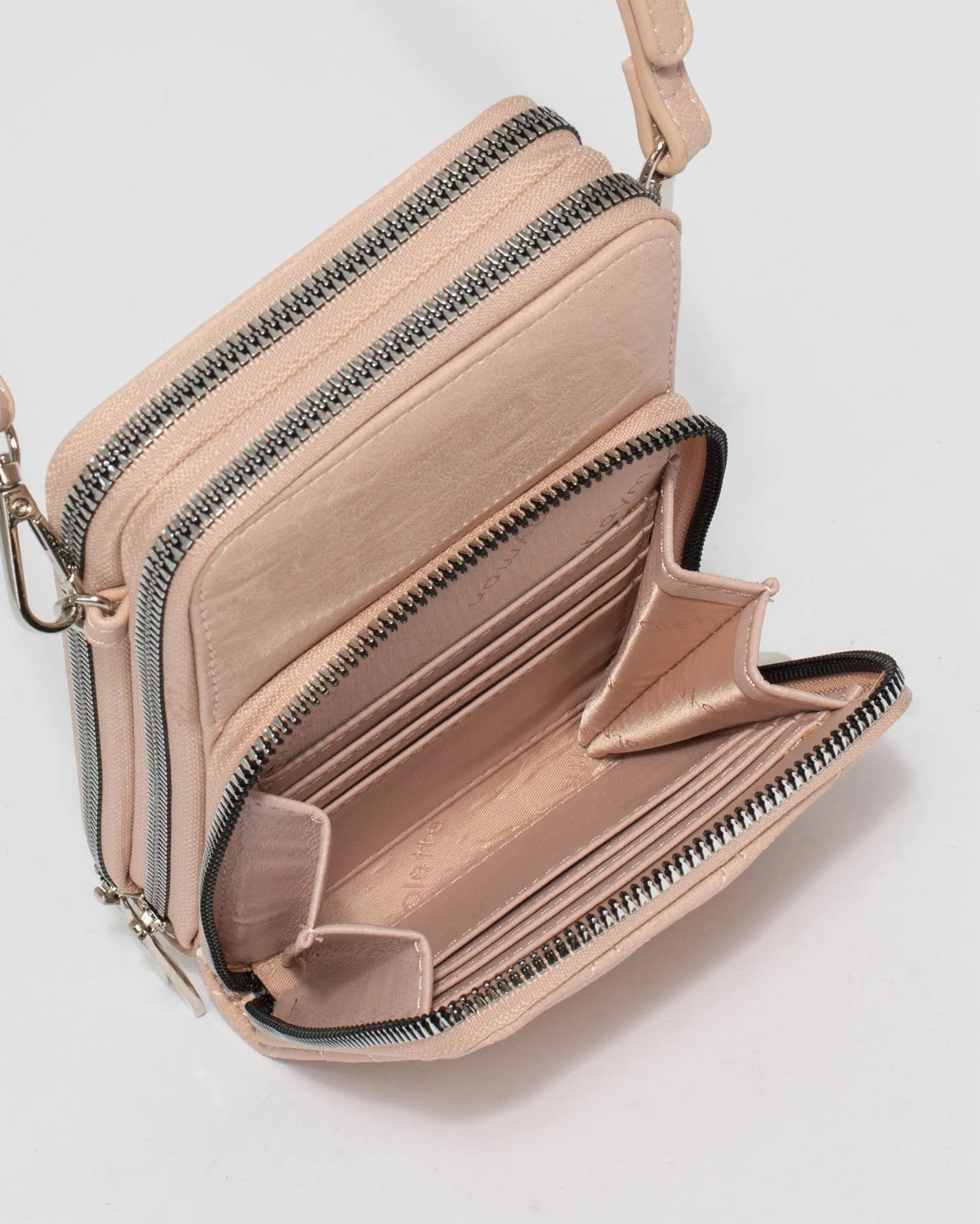 Pink Koni Phone Crossbody Bag