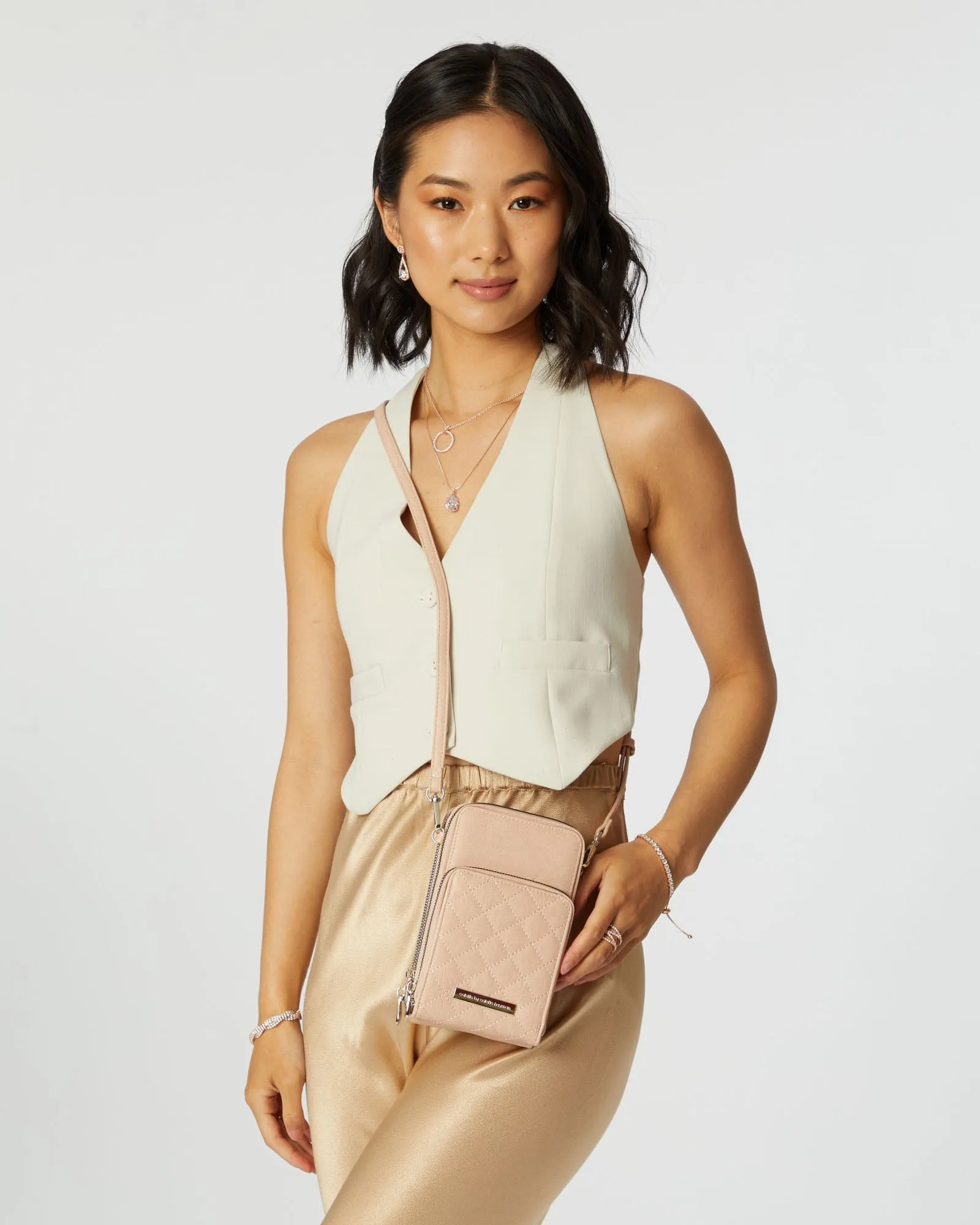 Pink Koni Phone Crossbody Bag