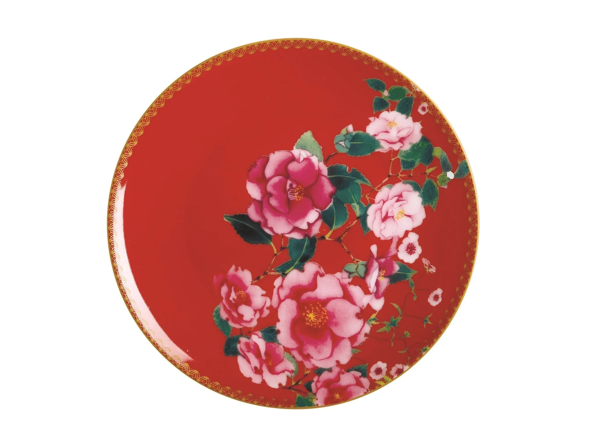 PLATE COUPE SILK RED